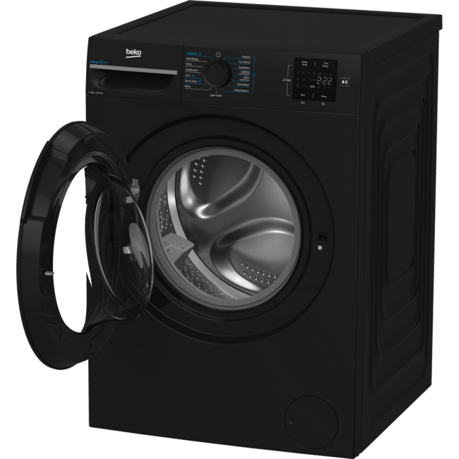 Beko BMN3WT3841B 8kg 1400 Spin EnergySpin Washing Machine - Black