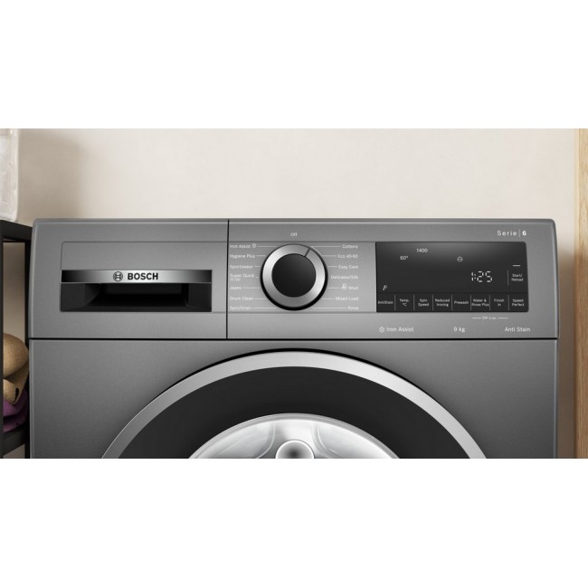 Bosch WGG244ZCGB 9kg 1400 Spin Washing Machine - Graphite-5 yr Warranty